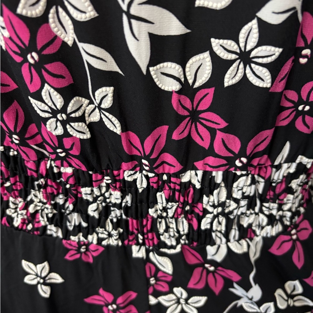 Cheeta B Floral Black and Pink Dress - Picture 5 of 8